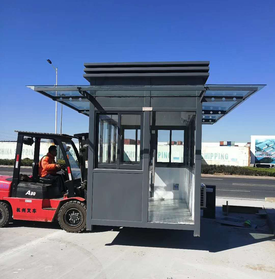 青島(dǎo)保稅港區國際冷鏈交易中心崗(gǎng)亭案例